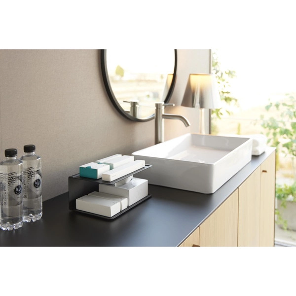 【tower】アメニティー収納 タワー 2段 ブラック