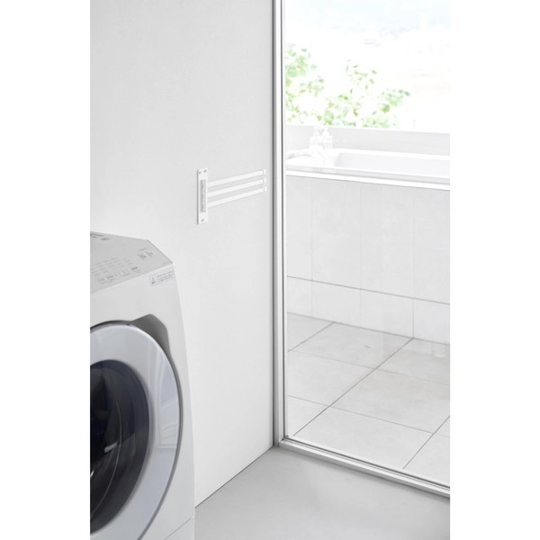 【tower】ウォールタオルハンガー タワー 3連 石こうボード壁対応 ホワイト