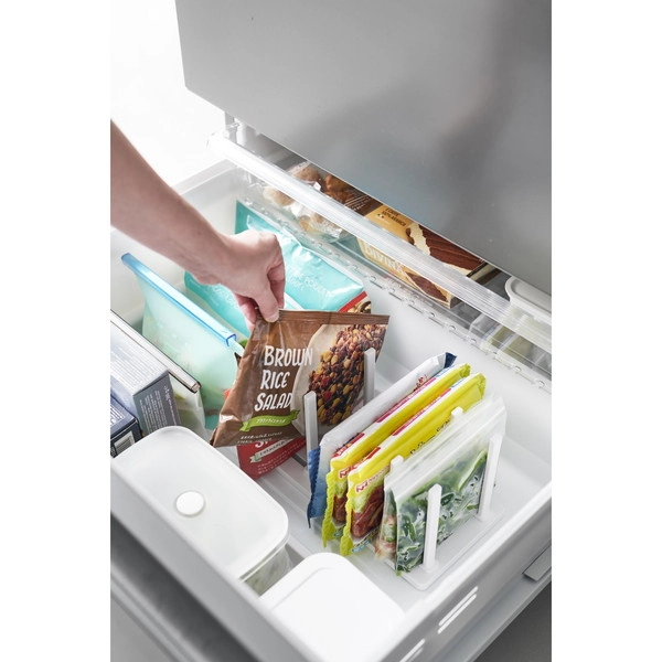 【tower】冷凍庫中仕切り調節収納スタンド タワー W27 ホワイト