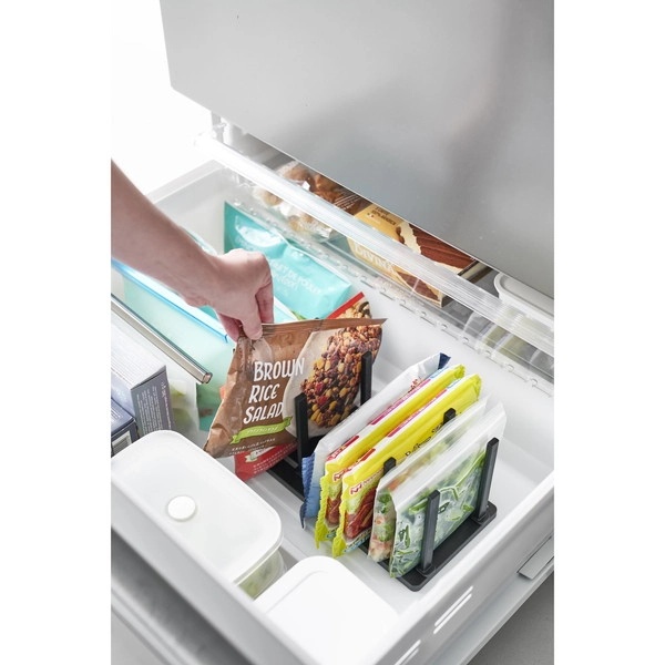 【tower】冷凍庫中仕切り調節収納スタンド タワー W27 ブラック