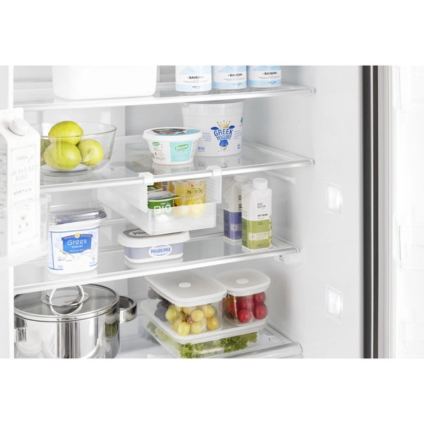 【tower】冷蔵庫中棚下高さ調節ラック タワー S ホワイト