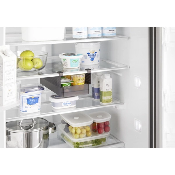 【tower】冷蔵庫中棚下高さ調節ラック タワー S ブラック