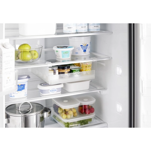 【tower】冷蔵庫中棚下高さ調節ラック タワー L ホワイト