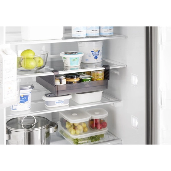 【tower】冷蔵庫中棚下高さ調節ラック タワー L ブラック