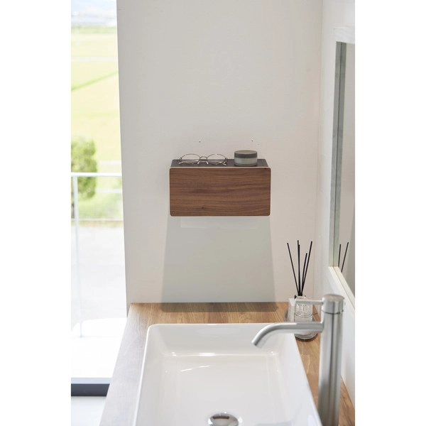 【RIN】ウォールペーパータオルディスペンサー リン 石こうボード壁対応 ブラウン