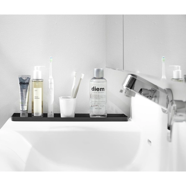 【tower】洗面台横隙間トレー タワー ブラック