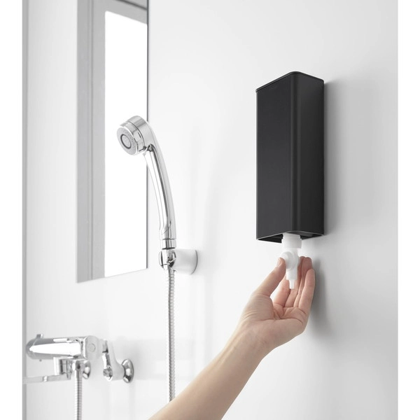 【tower】マグネットバスルーム詰め替えパウチディスペンサー収納ホルダー タワー S ブラック