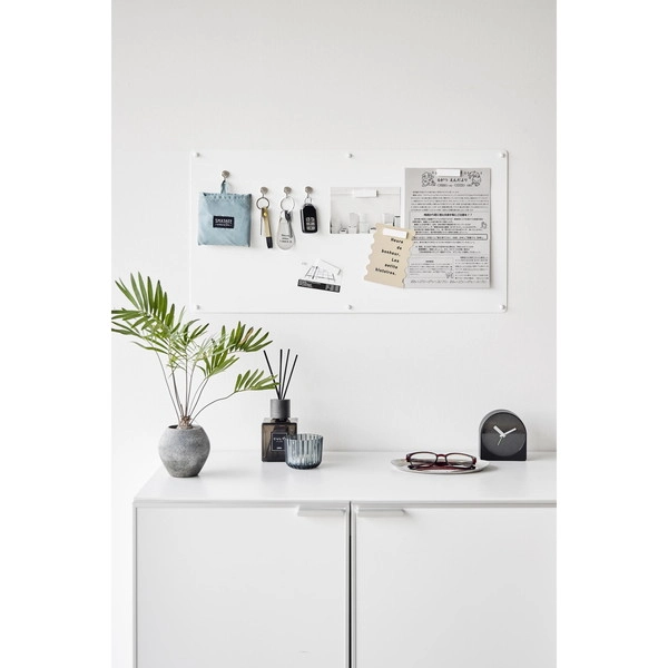 【tower】ウォールプリントスチールパネル タワー L 石こうボード壁対応 ホワイト