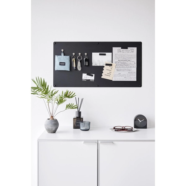 【tower】ウォールプリントスチールパネル タワー L 石こうボード壁対応 ブラック