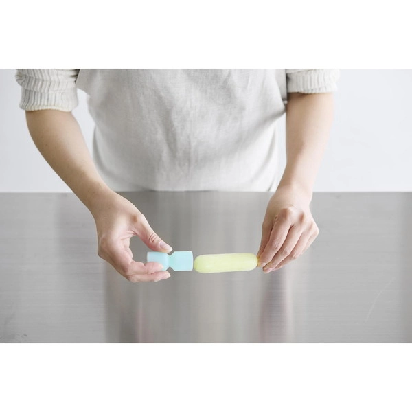 シリコーン折るポリジュースアイスカバー シャーベット 2色セット イエロー&ブルー