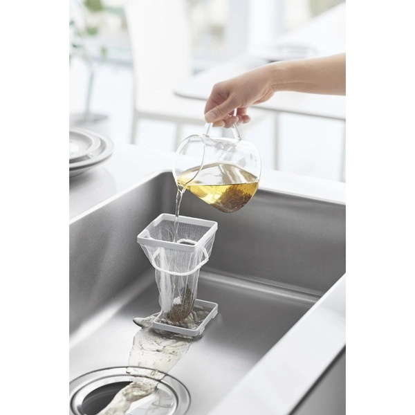 【tower】コーナーに置ける水切りネットホルダー タワー スクエア ホワイト