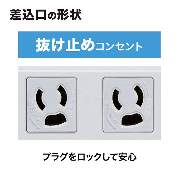 工事物件タップ (3P・6個口・1m) TAP-KE6-1