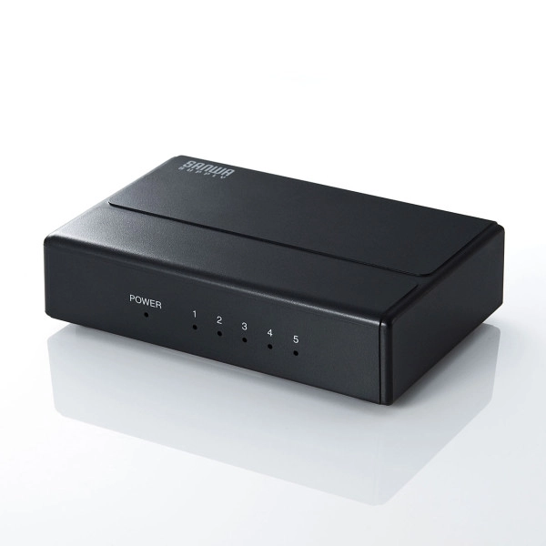 ギガビット対応 スイッチングハブ(5ポート・マグネット付き) LAN-GIGAP501BK