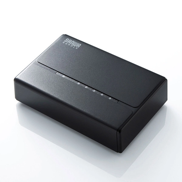 スイッチングハブ(5ポート・マグネット付き) LAN-SWHP501BK