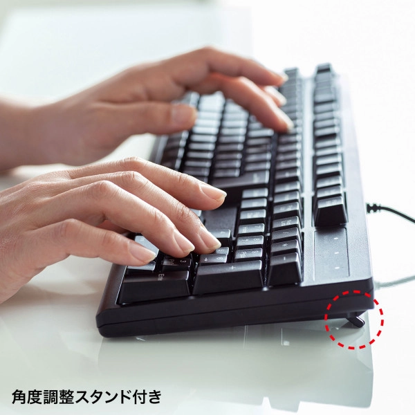 日本語109キーボード ブラック SKB-109PBK