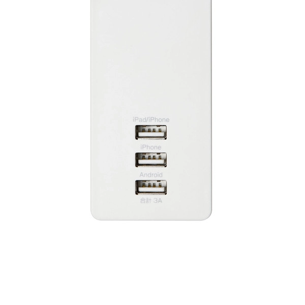 USB充電機能付きタップ TAP-F37U-2