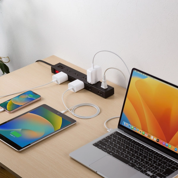 雷ガードタップ 1m ブラック TAP-SP2110N-1BK