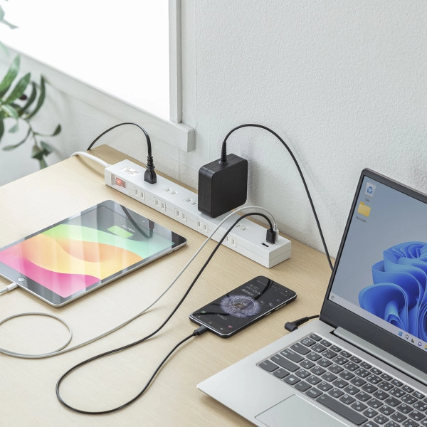 雷タップ 10個口+USB-A+Type-C(PD20W) ホワイト TAP-SP2110NUC-3W
