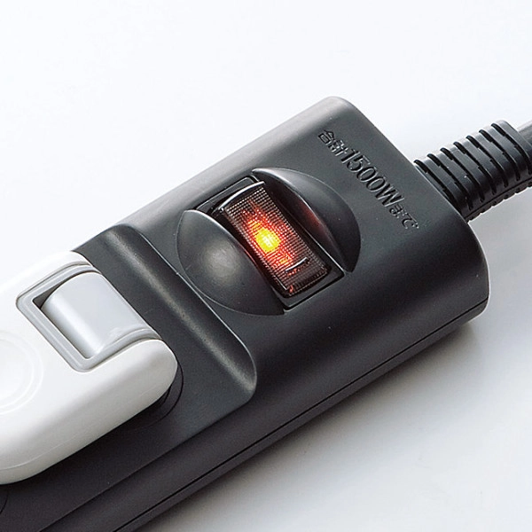 火災予防安全タップ TAP-TSH43SWBKN