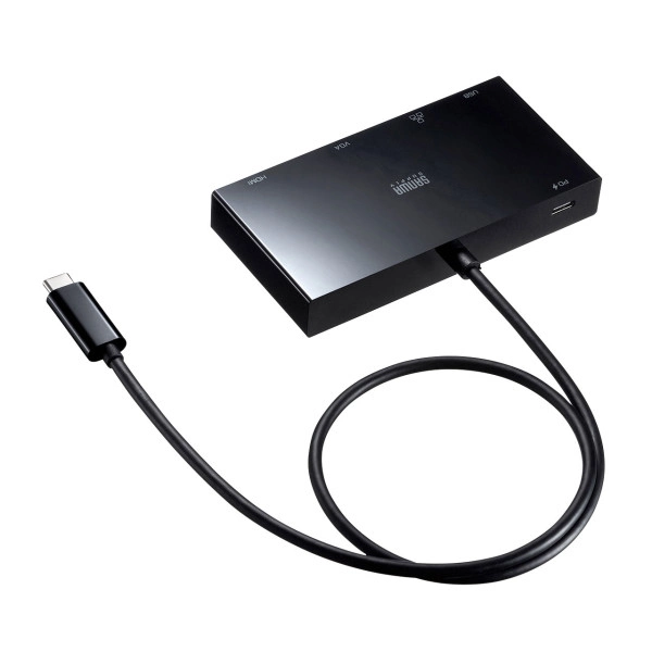 USB Type-Cモバイルドッキングステーション（USB3.2 Gen1・LAN・HDMI・VGA） USB-3TCH30BK