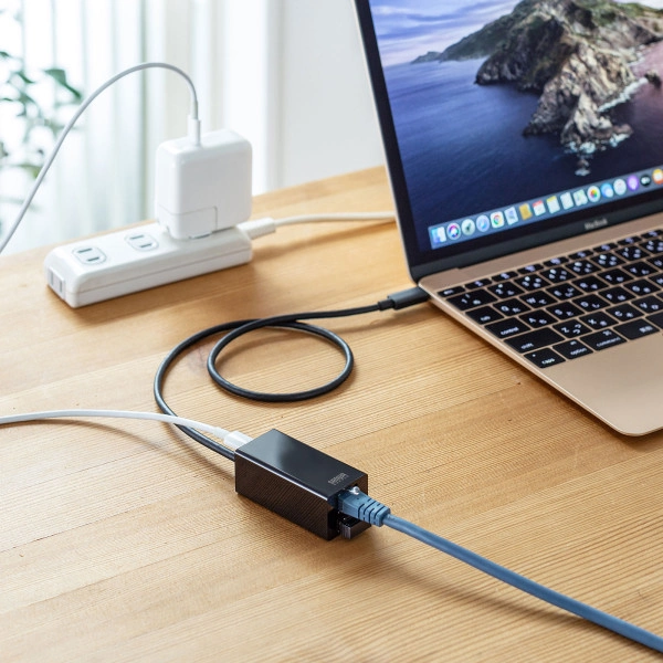 USB Type-C ギガビットLANアダプタ（USBハブ付） USB-3TCH33BK