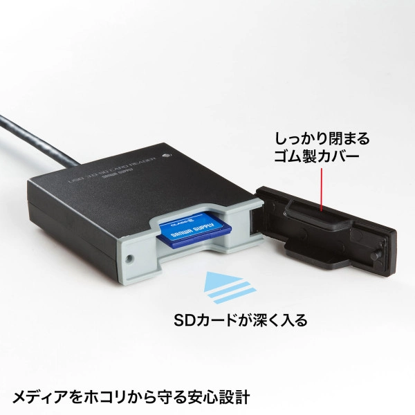 USB3.2 Gen1 SDカードリーダー ADR-3SDUBKN