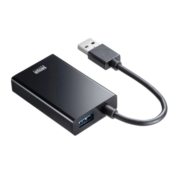 有線LANアダプタ（USB A Gen1-LAN変換・USBハブ付き・Gigabit対応・ブラック） USB-CVLAN3BKN