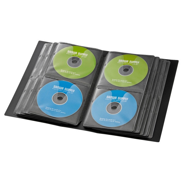 ブルーレイディスク対応ファイルケース（104枚収納・ブラック） FCD-FLBD104BK