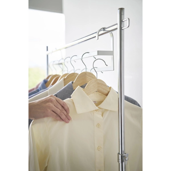 【smart】収納力アップ2段衣類ハンガー スマート W60 ホワイト