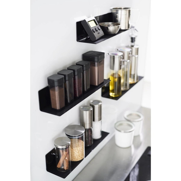 【tower】マグネットキッチン棚 タワー S ブラック