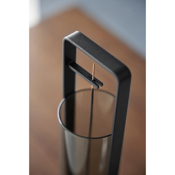 【tower】お香スタンド タワー 灰飛び防止カバー付き ブラック