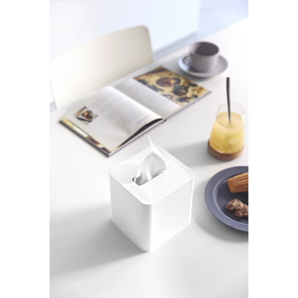 【tower】コンパクトティッシュケース タワー スクエア ホワイト