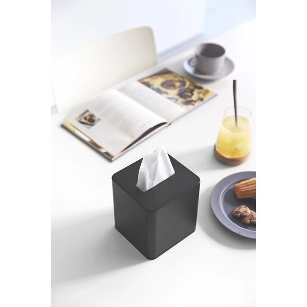 【tower】コンパクトティッシュケース タワー スクエア ブラック