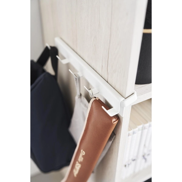 【smart】カラーボックスに差し込めるフック5連 スマート ホワイト