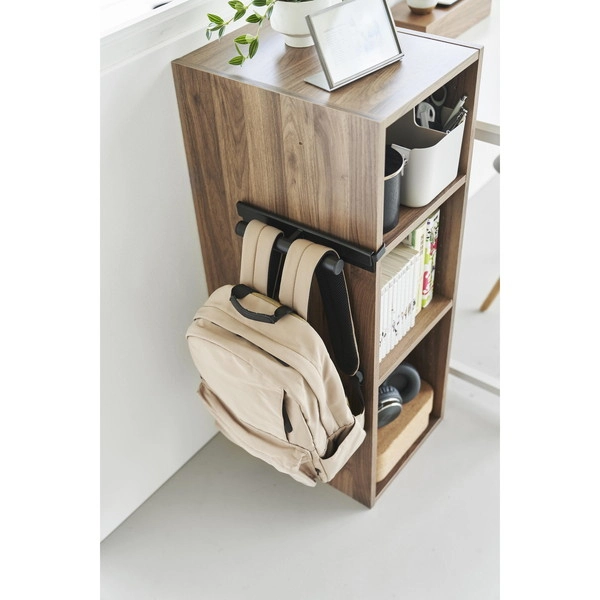 【smart】カラーボックスに差し込めるリュックハンガー スマート ブラック