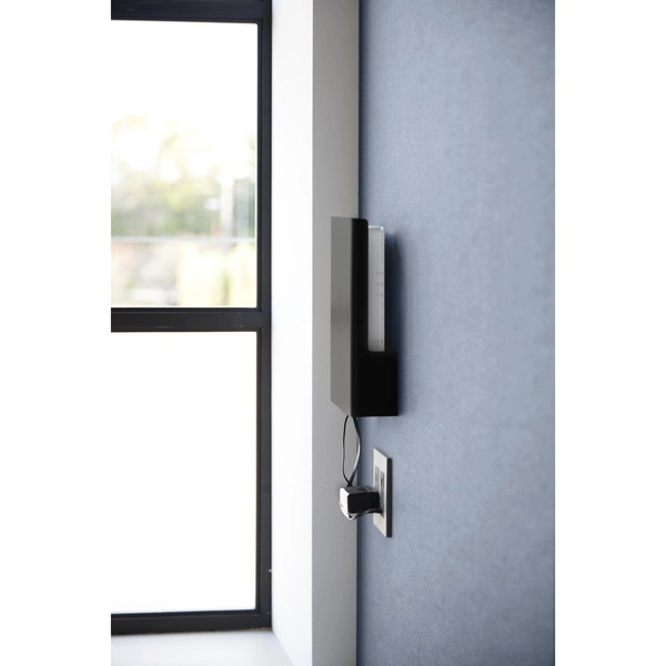 【tower】ウォール隠せるルーター収納 タワー Sサイズ 石こうボード壁対応 ブラック