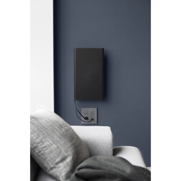 【tower】ウォール隠せるルーター収納 タワー Lサイズ 石こうボード壁対応 ブラック