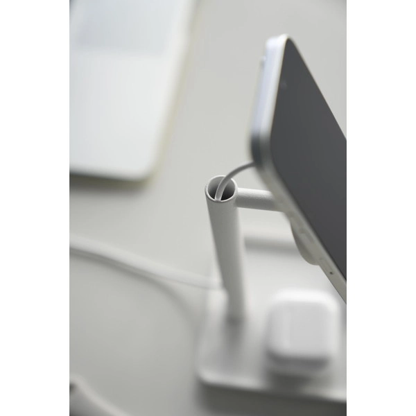 【tower】トレー付きスマートフォン充電スタンド タワー ホワイト
