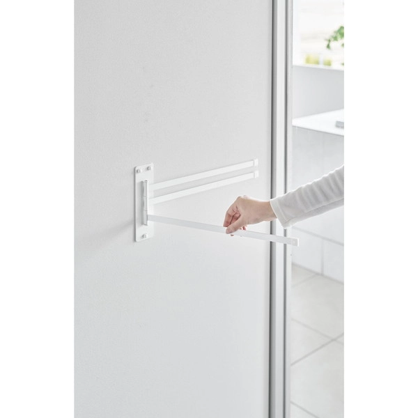 【tower】ウォールタオルハンガー タワー 3連 石こうボード壁対応 ホワイト