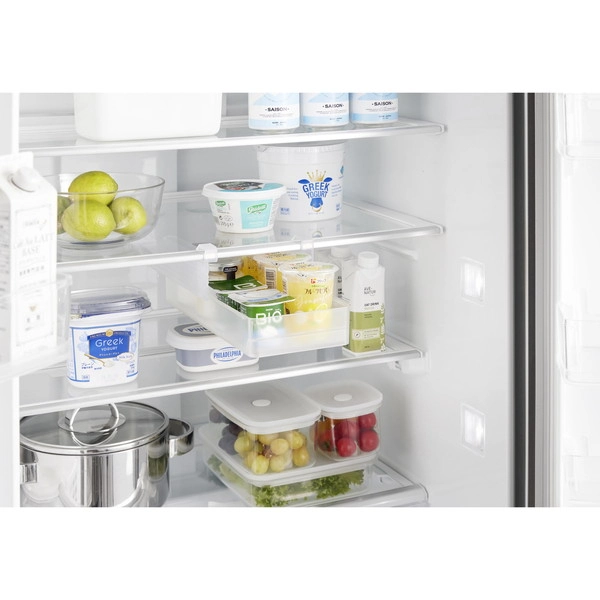 【tower】冷蔵庫中棚下高さ調節ラック タワー S ホワイト