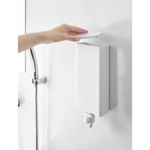 【tower】マグネットバスルーム詰め替えパウチディスペンサー収納ホルダー タワー L ホワイト