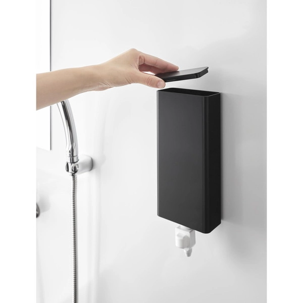 【tower】マグネットバスルーム詰め替えパウチディスペンサー収納ホルダー タワー L ブラック