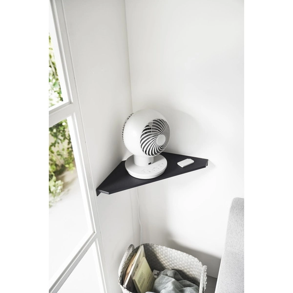 【smart】ウォールコーナーサーキュレーターラック スマート 石こうボード壁対応 ブラック