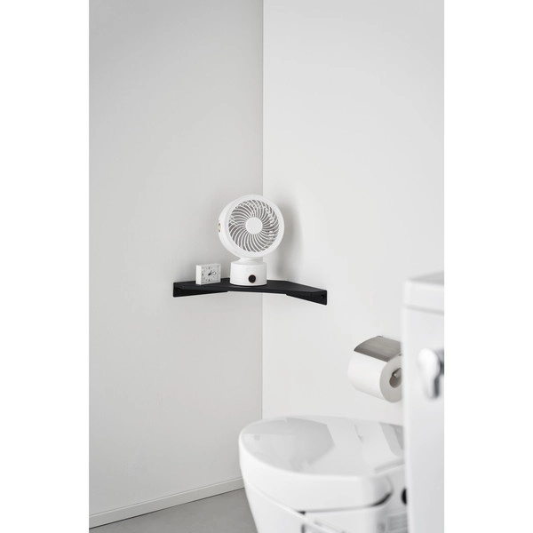 【smart】ウォールコーナーサーキュレーターラック スマート S 石こうボード壁対応 ブラック