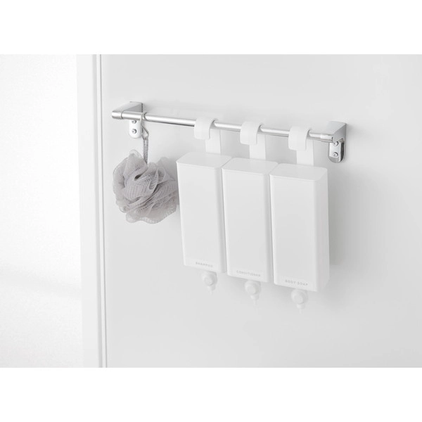 【tower】引っ掛けバスルーム詰め替えパウチディスペンサー収納ホルダー タワー S ホワイト