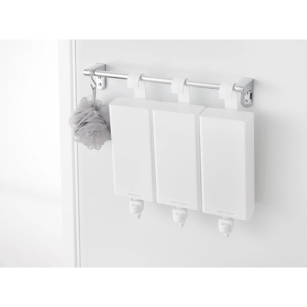 【tower】引っ掛けバスルーム詰め替えパウチディスペンサー収納ホルダー タワー L ホワイト