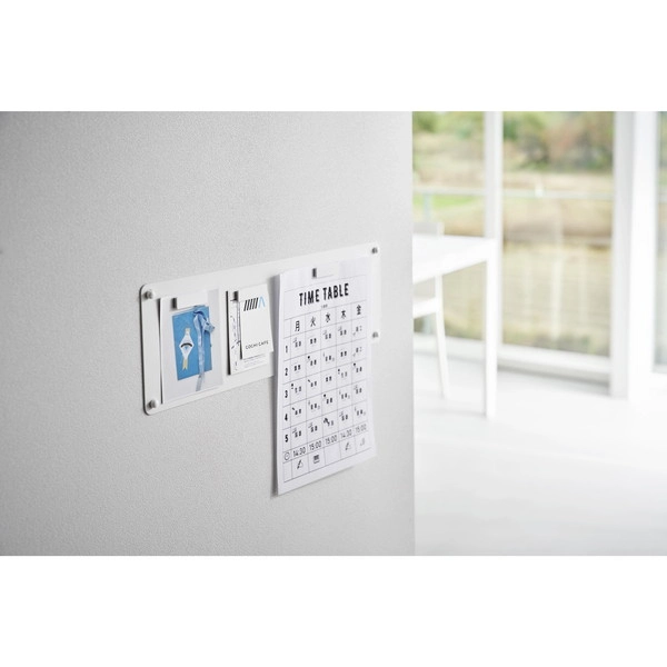 【tower】ウォールプリントスチールパネル タワー S 石こうボード壁対応 ホワイト