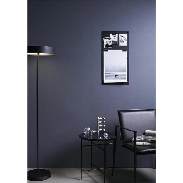 【tower】ウォールプリントスチールパネル タワー L 石こうボード壁対応 ブラック