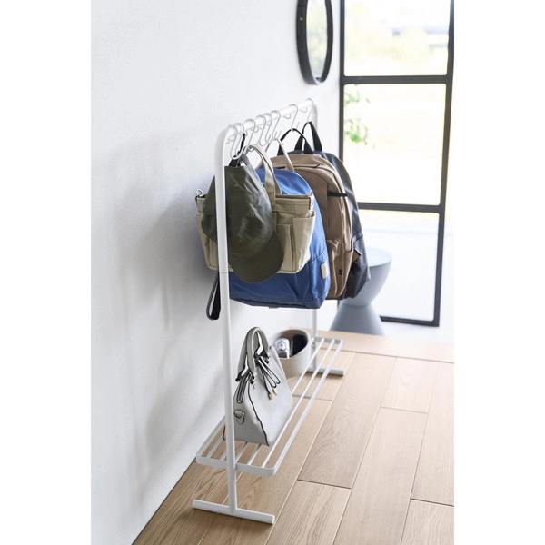 【tower】バッグ収納ラック タワー ホワイト