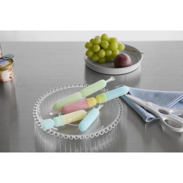 シリコーン折るポリジュースアイスカバー シャーベット 2色セット イエロー&ブルー